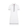 Gucci White Knit Polo Collar Mini Dress