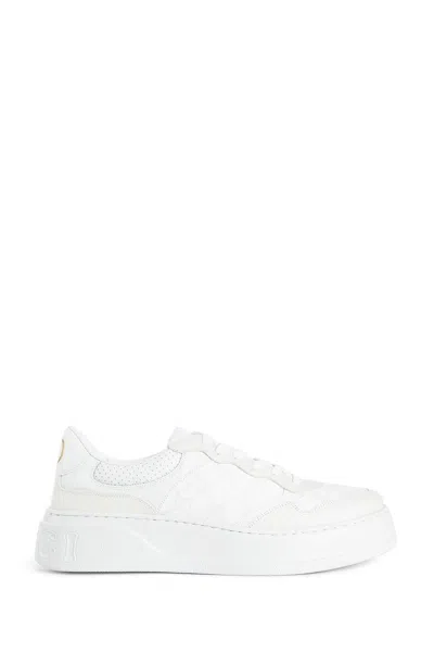Gucci White And Grey Gg Supreme Canvas