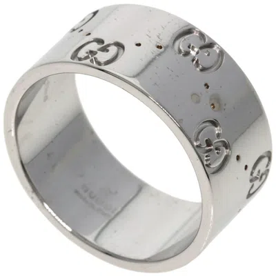 Pre-owned Gucci White Band Ring ()