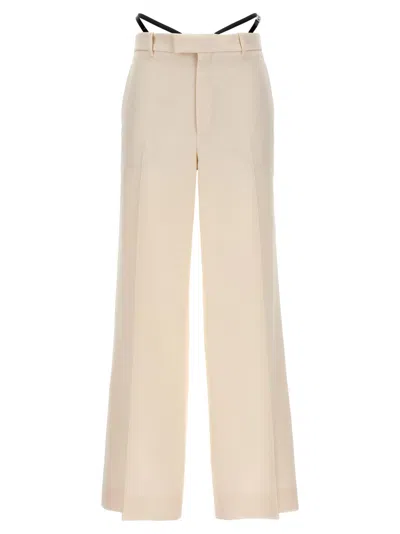 GUCCI WHITE CADY TROUSERS