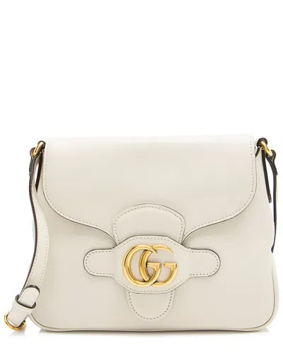 Gucci White Calfskin New Sakai Lux Dahlia Small Shoulder Bag (authentic Pre-  Loved)