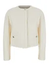 Gucci Interlocking G Wool-blend Bouclé Jacket In Multicolor