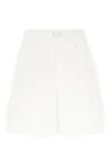 Gucci Web Bermuda Shorts In Bianco