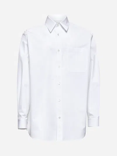 Gucci White Cotton Embroidered Shirt