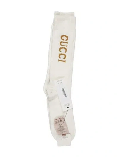 Pre-owned Gucci White Cotton  Socks  W/tags