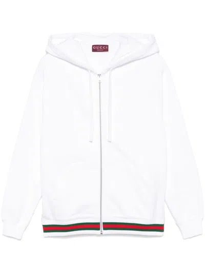 Gucci White Cotton Jersey Sweatshirt