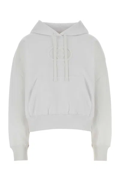 Gucci White Cotton Oversize Sweatshirt