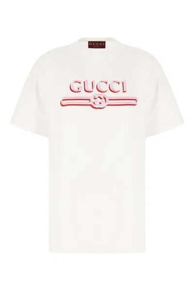 Gucci Womens Sunlight Mix Brand-print Relaxed-fit Cotton-jersey T-shirt