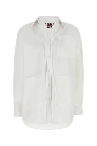 GUCCI WHITE COTTON POPLIN SHIRT
