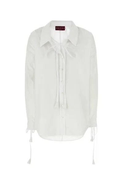 Gucci White Cotton Shirt