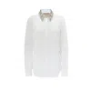 Gucci Detachable Collar Buttoned Shirt In White