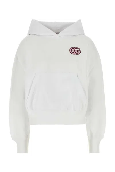 Gucci White Cotton Sweatshirt