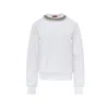 Gucci White Sweatshirt With Gioiello Collar  In White