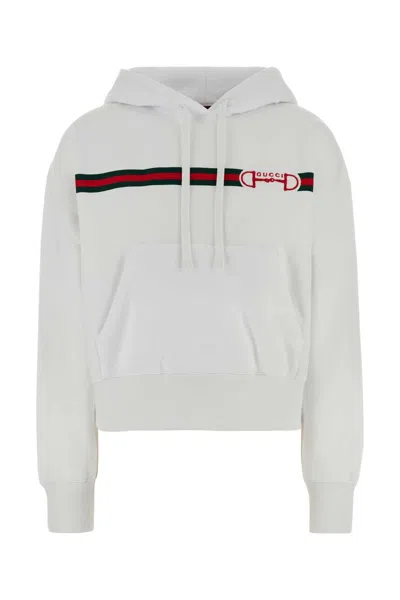 Gucci White Cotton Sweatshirt