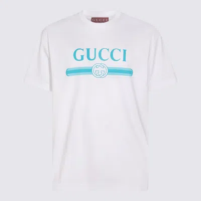 Gucci White Cotton T-shirt