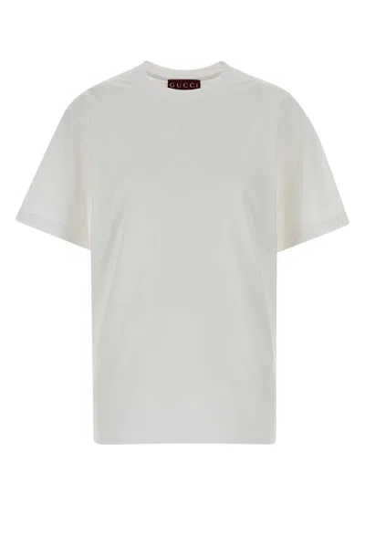 Gucci White Cotton T-shirt