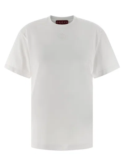 GUCCI WOMEN WHITE COTTON T-SHIRT, XXS LUXURY T-SHIRTS FOR WOMEN DARVEYS