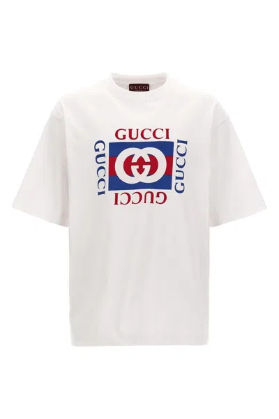 Gucci White Cotton T-shirt In Multi