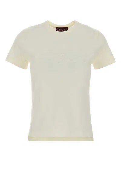 Gucci White Cotton T-shirt