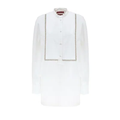 Gucci White Cotton Women's Blouse