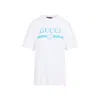 Gucci Logo Short Sleeve Crew Neck T-shirt In White