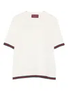 Gucci White Crewneck Top In Multi