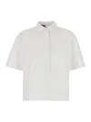 Gucci Shirt With Embossed Logo In Multicolor