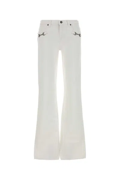Gucci White Denim Jeans In Neutral