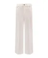 Gucci Cropped Flared Denim Pants In White