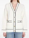 Gucci Incrocio Gg Ribbed-knit Cardigan