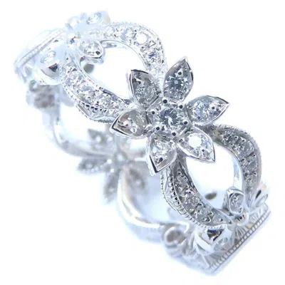 Pre-owned Gucci White Gold (18k) Band Ring ()