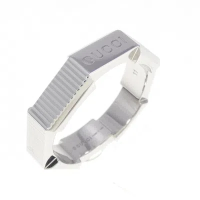 Pre-owned Gucci White Gold White Gold (18k) Band Ring ()