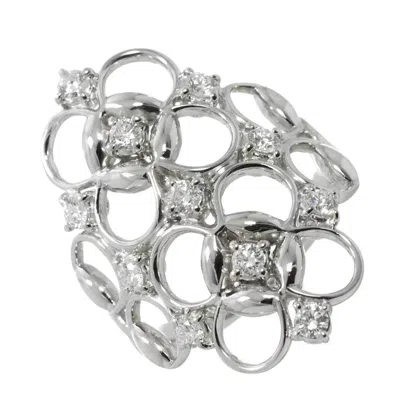 Pre-owned Gucci White Gold White Gold (18k) Band Ring ()