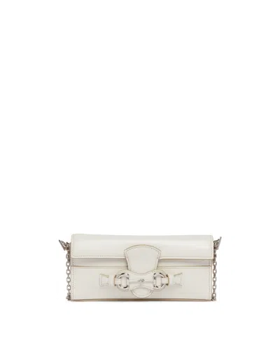 Gucci White Horsebit Wallet On Chain