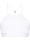 Gucci Women Logo-plaque Jersey Crop Top In White