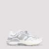 Gucci Leather Mesh Sneakers Featuring Signature Band In White