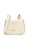Gucci White Leather Blondie Card Case On Strap (authentic Pre-loved)