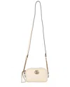 Gucci White Leather Gg Marmont Mini Camera Crossbody (authentic Pre-loved) In Neutral