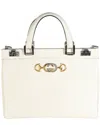 Gucci White Leather Medium Zumi Top Handle Bag (authentic Pre-loved)