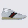 Gucci Motion Sneaker With Adjustable Ankle Strap In White