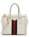 Gucci White Leather Ophidia Small Tote (authentic Pre-loved) In White