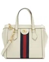 Gucci White Leather Ophidia Small Tote (authentic Pre-loved) In White