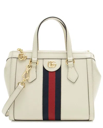 Gucci White Leather Ophidia Small Tote (authentic Pre-loved)