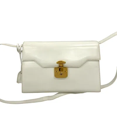 Pre-owned Gucci White Leather Pochette Shoulder Bag ()