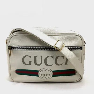 Pre-owned Gucci White Leather Shoulder Bag ()