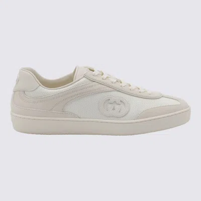 Gucci White Leather Trainers