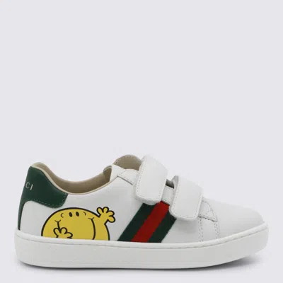 Gucci Kids' White Leather Sneakers