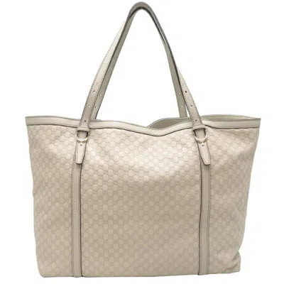 Pre-owned Gucci White Leather Tote Bag ()