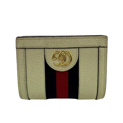 Pre-owned Gucci White Leather Wallet (bi-fold) ()