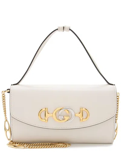 Gucci White Leather Zumi Mini Bag (authentic Pre-loved)